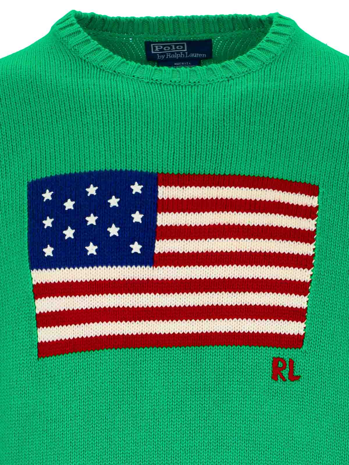 Shop Polo Ralph Lauren Suéter Con Escote Barco - Verde In Green