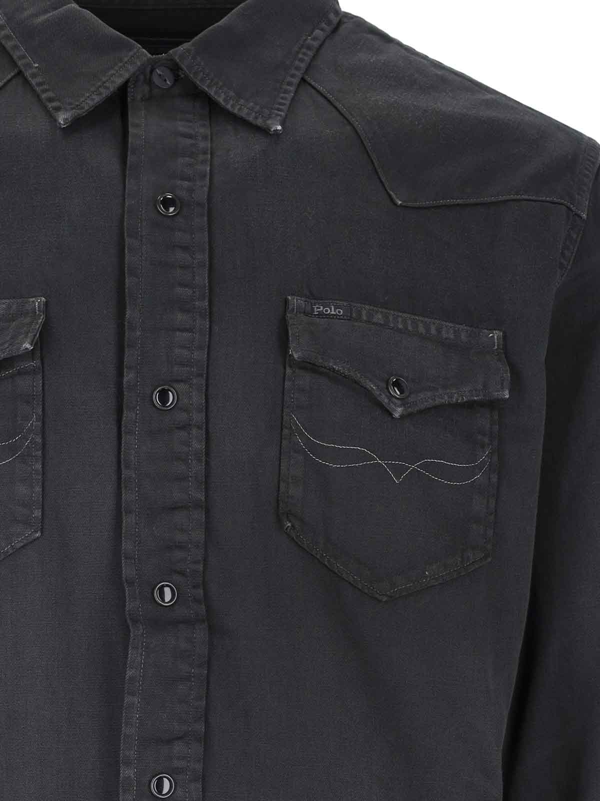 Shop Polo Ralph Lauren Camisa - Negro In Black