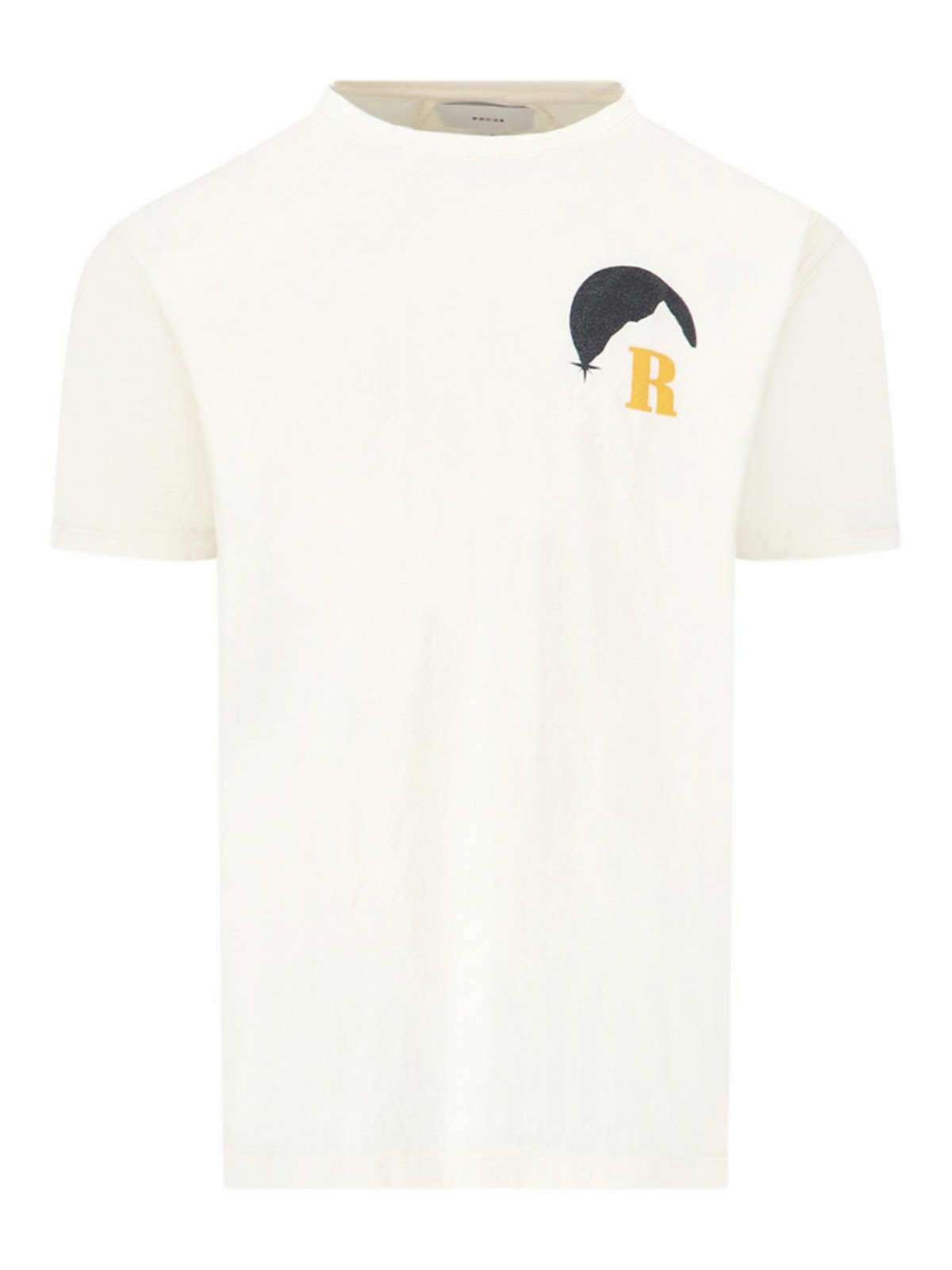 Shop Rhude T-shirt In White