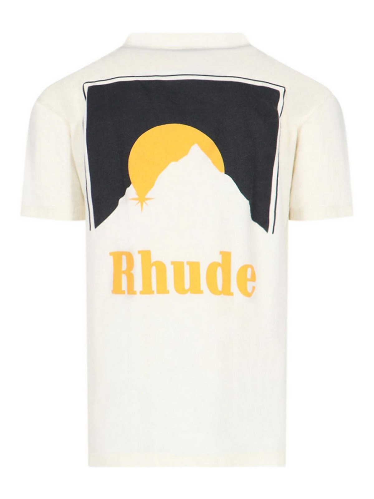 Shop Rhude Camiseta - Blanco In White