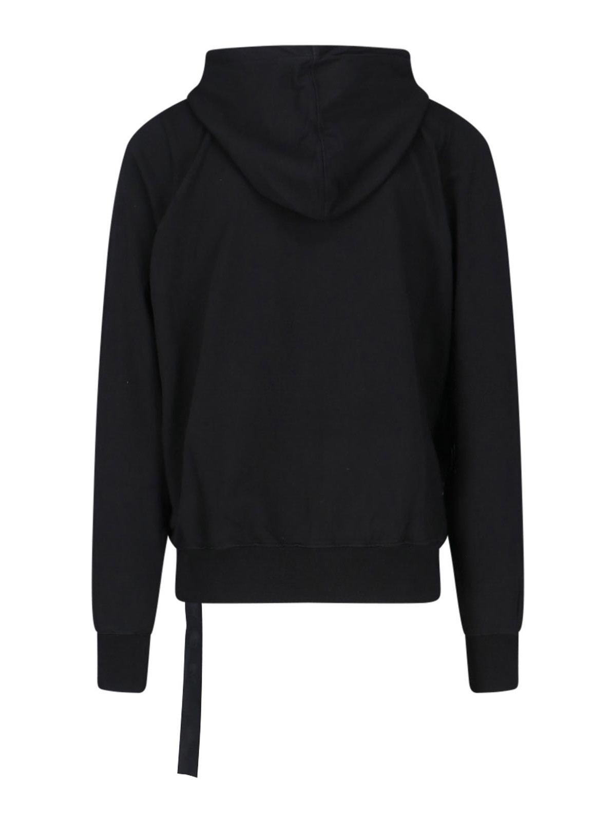 Shop Rick Owens Zip Hood Sweatshirt In Black