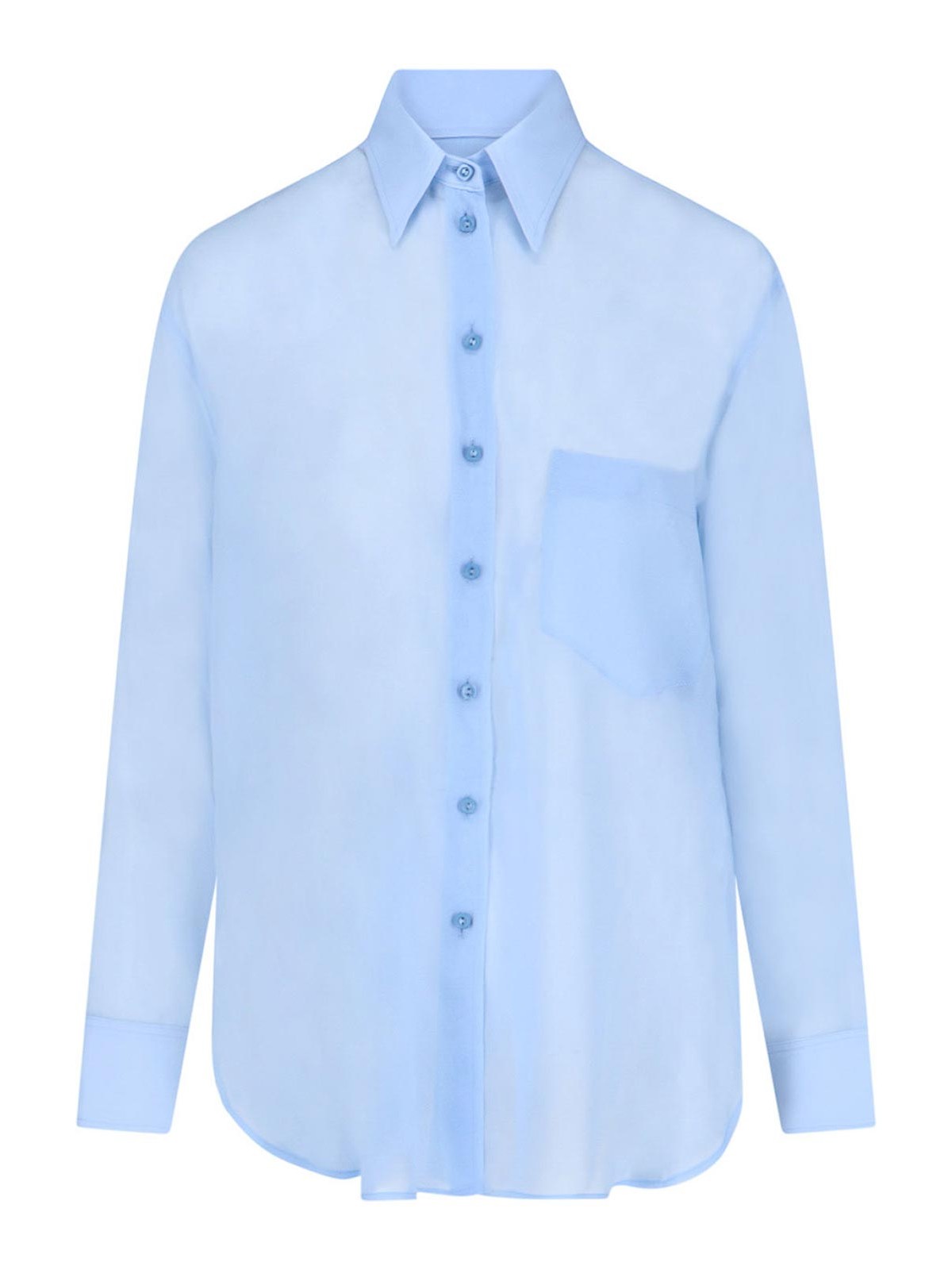 Shop Seafarer Silk Shirt In Blue