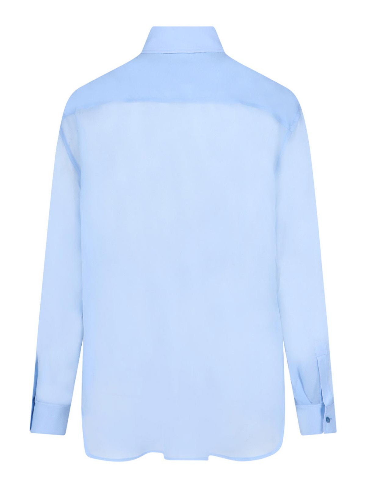 Shop Seafarer Silk Shirt In Blue