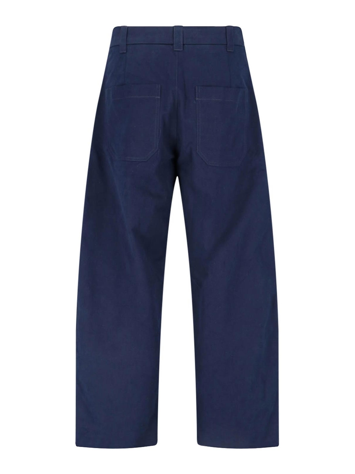 Shop Studio Nicholson Trousers In Blue