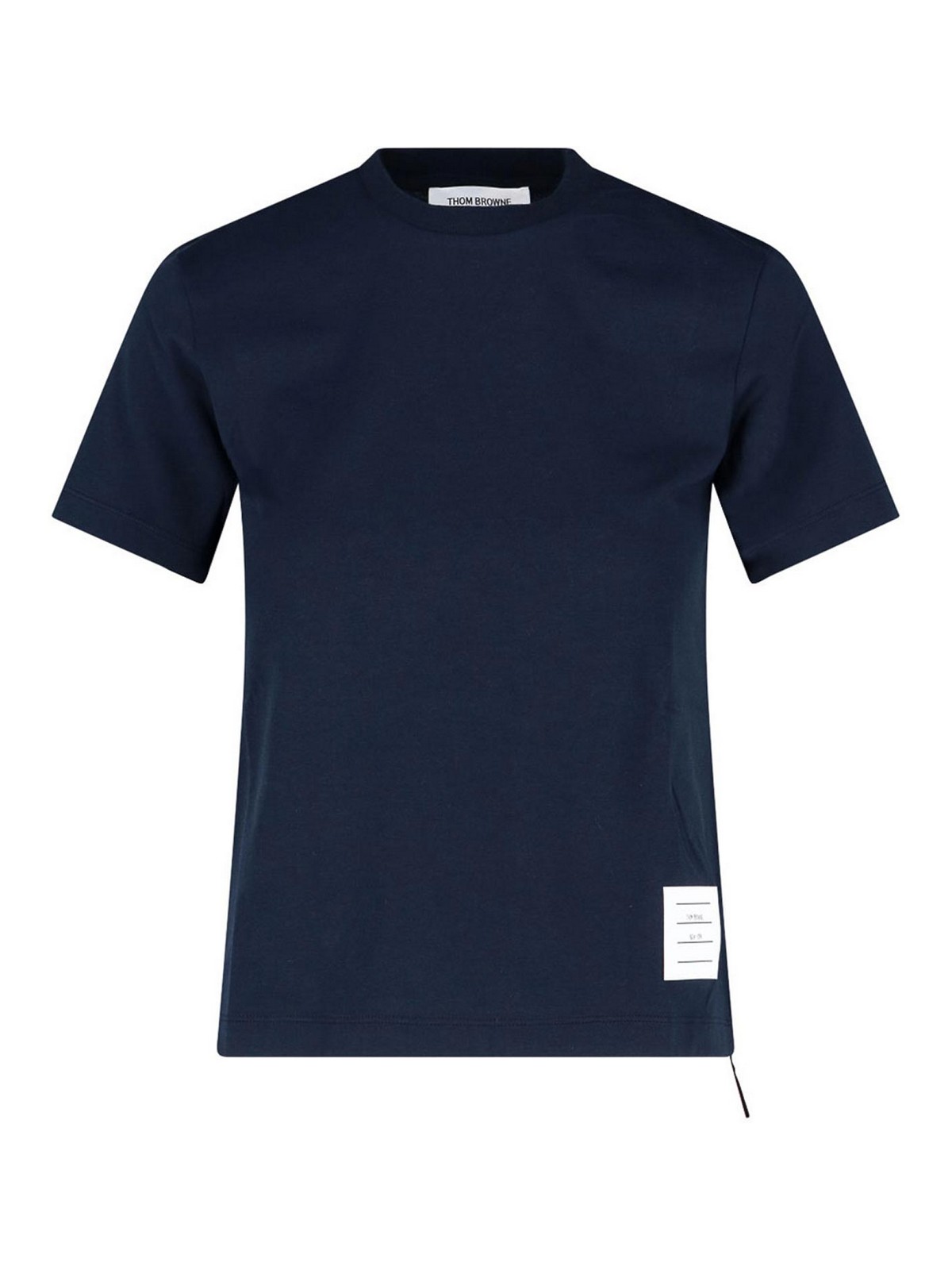 Shop Thom Browne T-shirt Logo In Blue