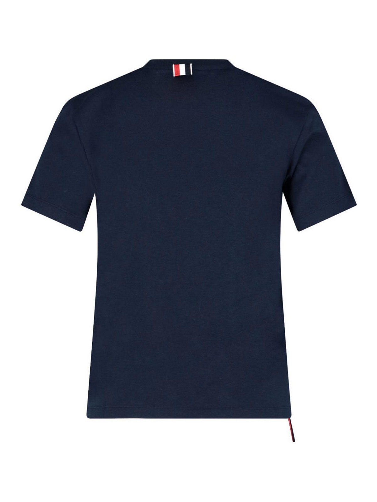 Shop Thom Browne T-shirt Logo In Blue