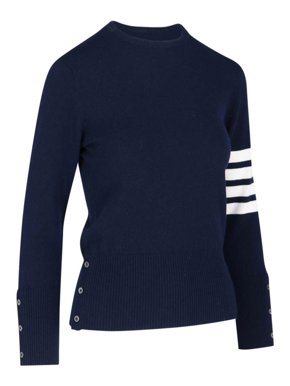 Shop Thom Browne Crewneck Sweater In Blue