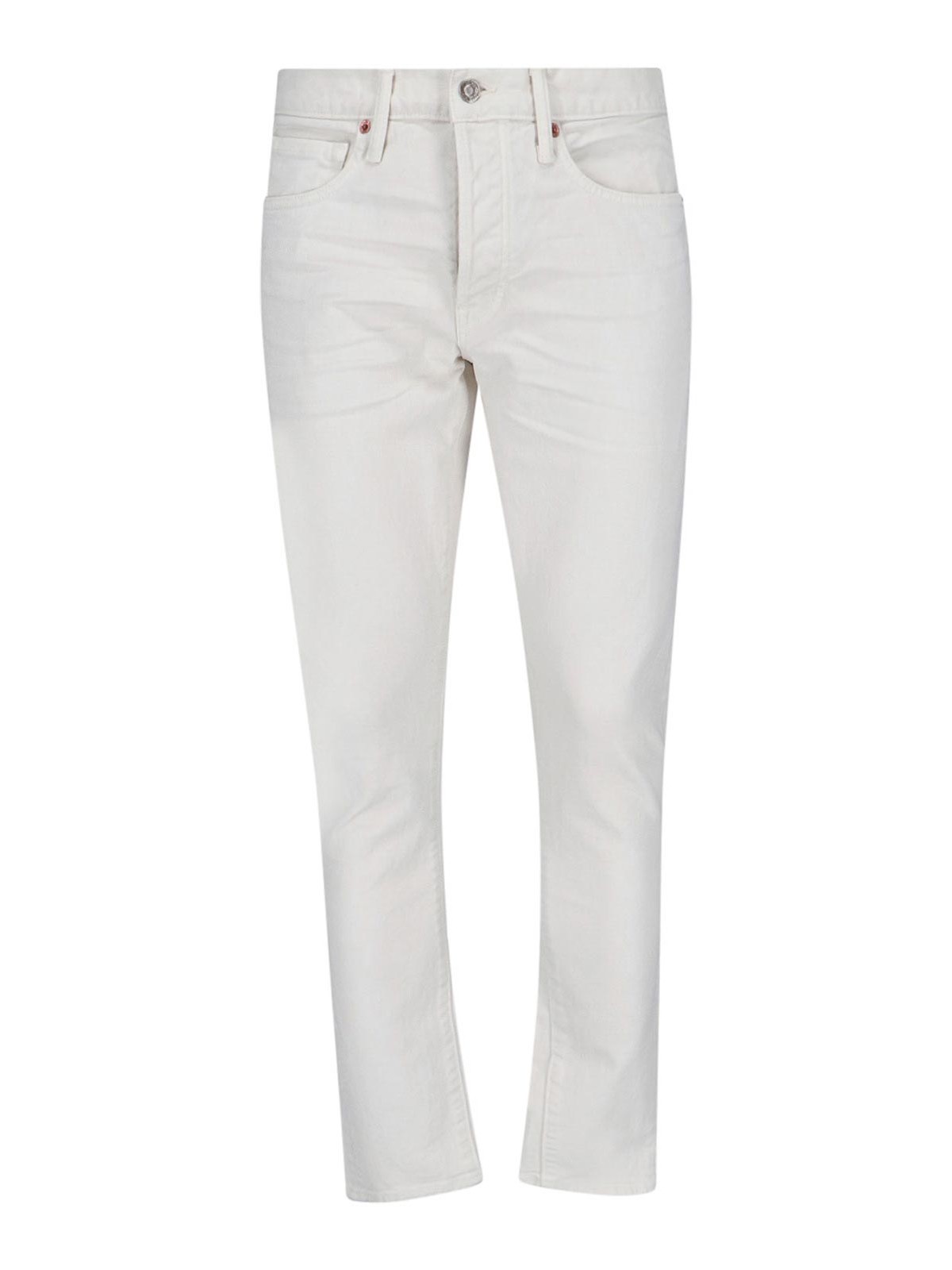Shop Tom Ford Jeans Slim In White