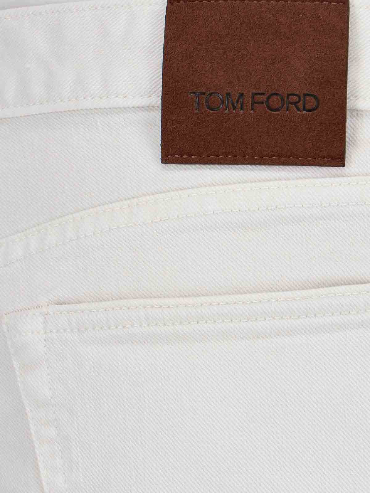 Shop Tom Ford Jeans Slim In White