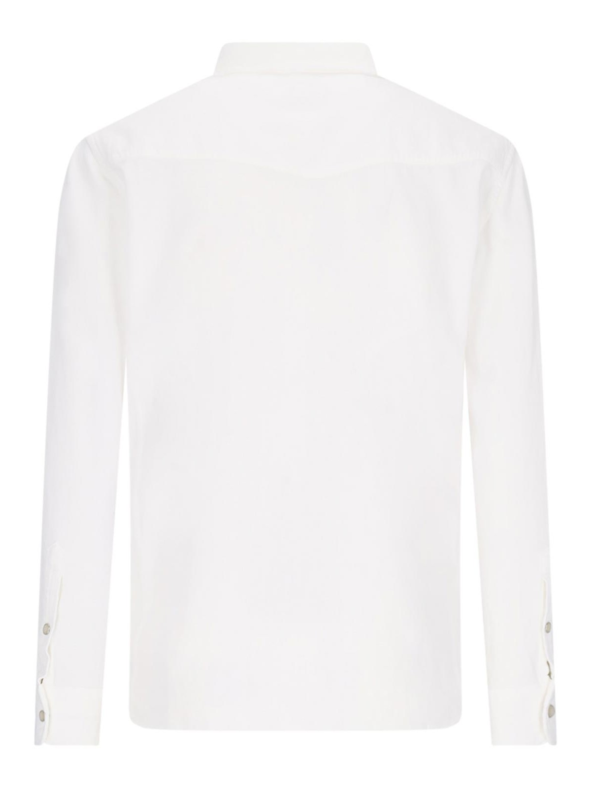 Shop Tom Ford Denim Shirt In White