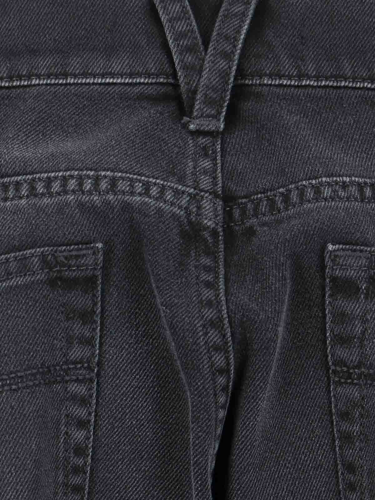 Shop Versace Medusa Detail Jeans In Black