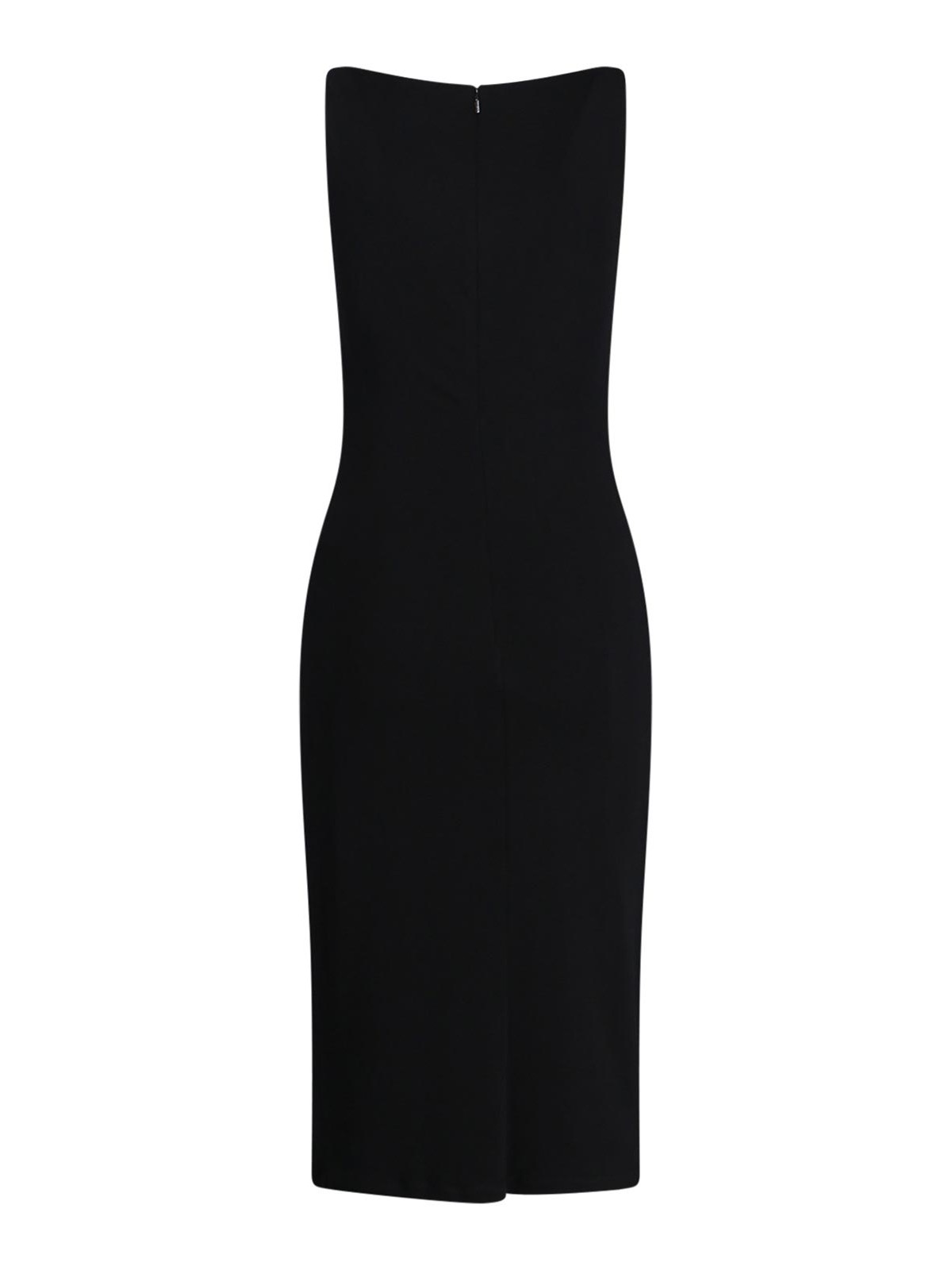 Shop Versace Vestido Midi - Negro In Black