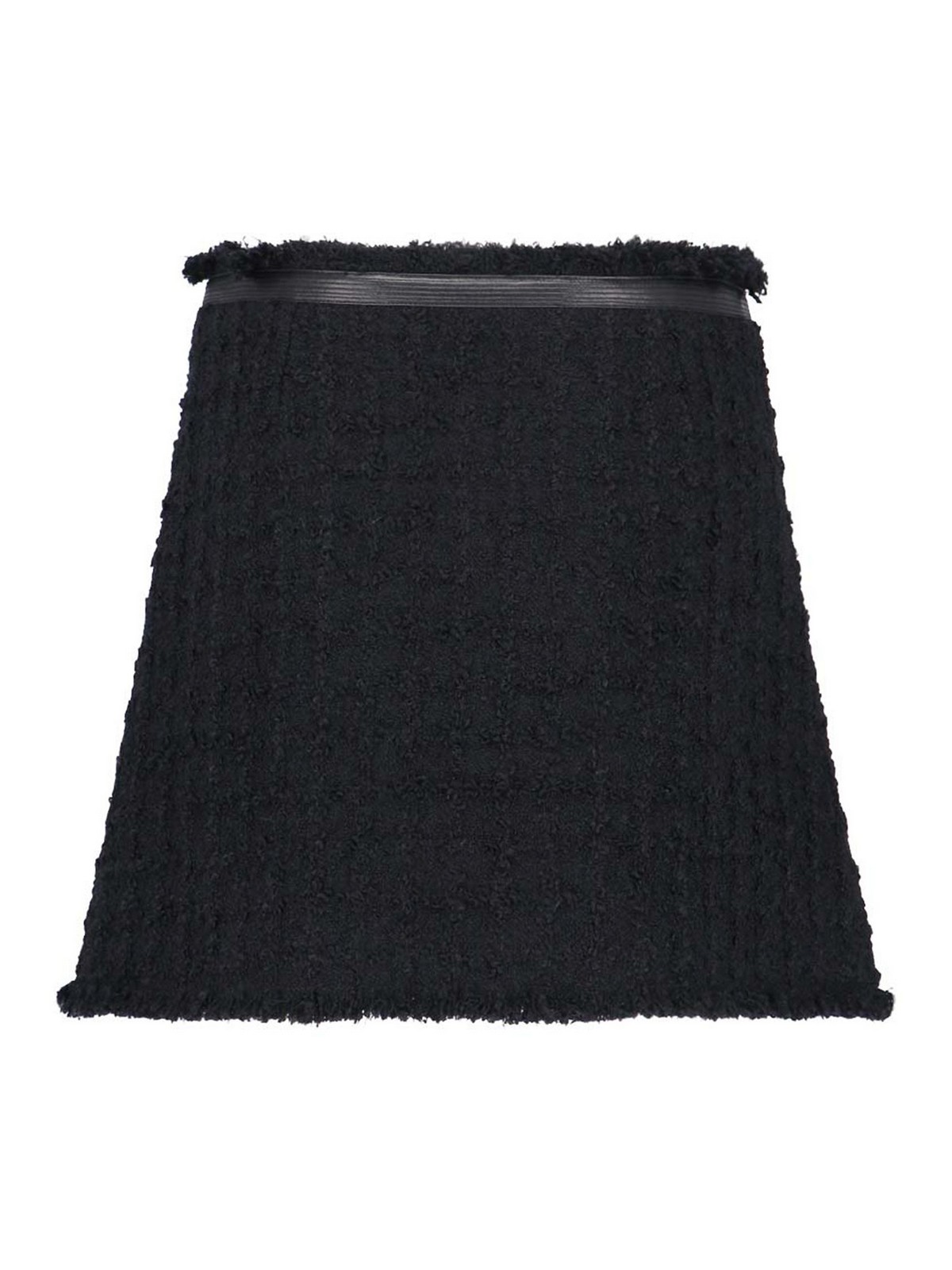 Shop Versace Mini Skirt In Black