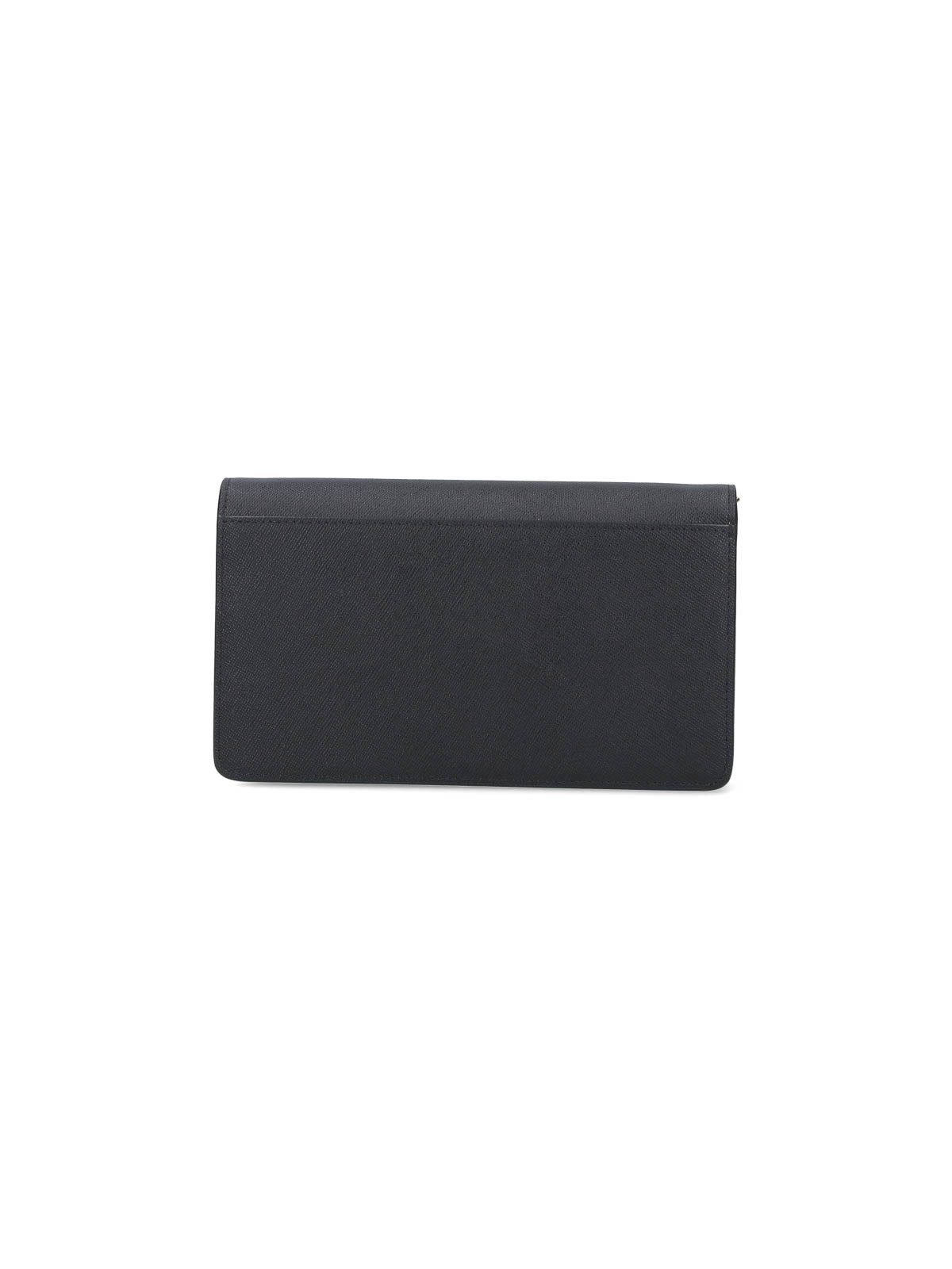 Shop Marni Logo Shoulder Wallet In Black
