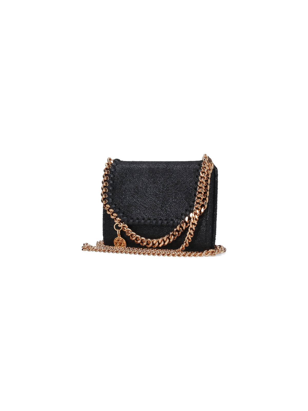 Shop Stella Mccartney Shoulder Wallet In Black