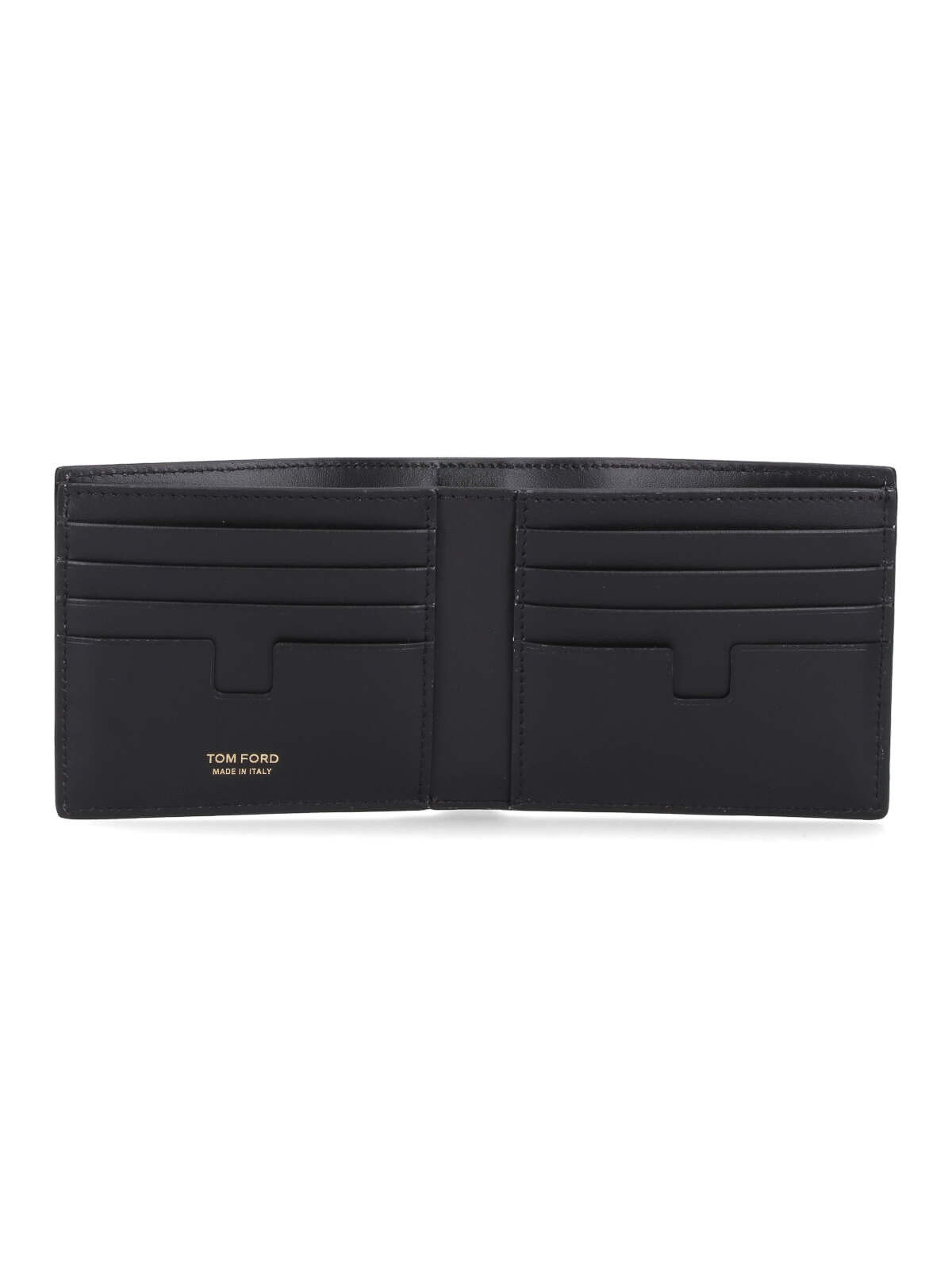 Shop Tom Ford Bi-fold Wallet In Brown