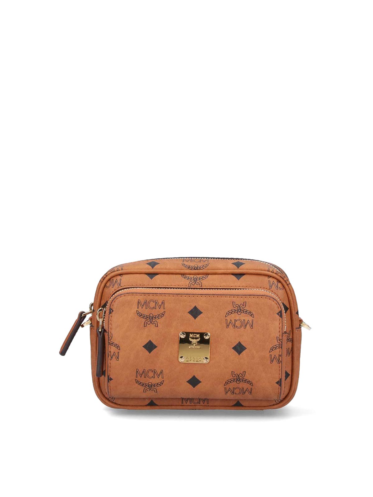 Shop Mcm Mini Shoulder Bag In Brown