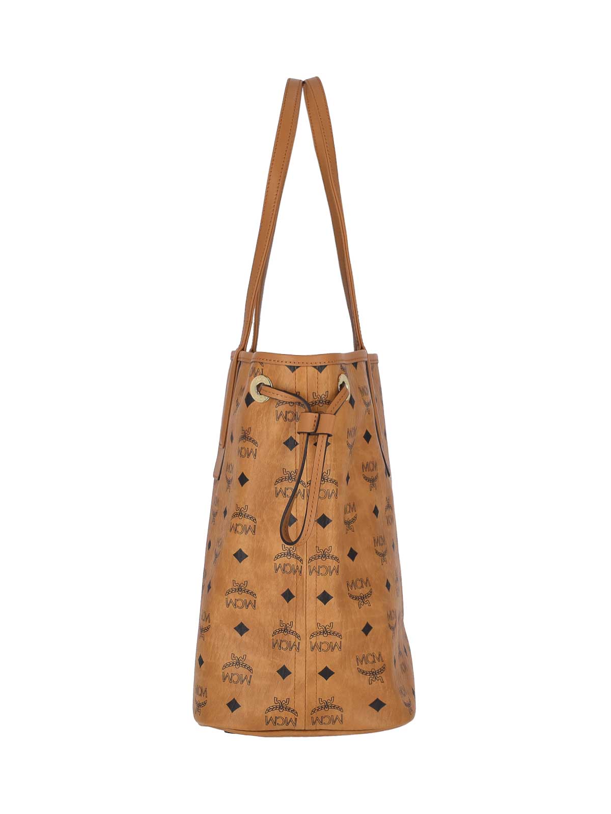 Shop Mcm Tote Bags In Brown