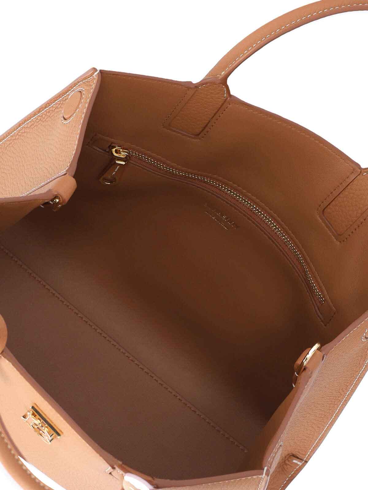 Shop Burberry Mini Bag In Brown