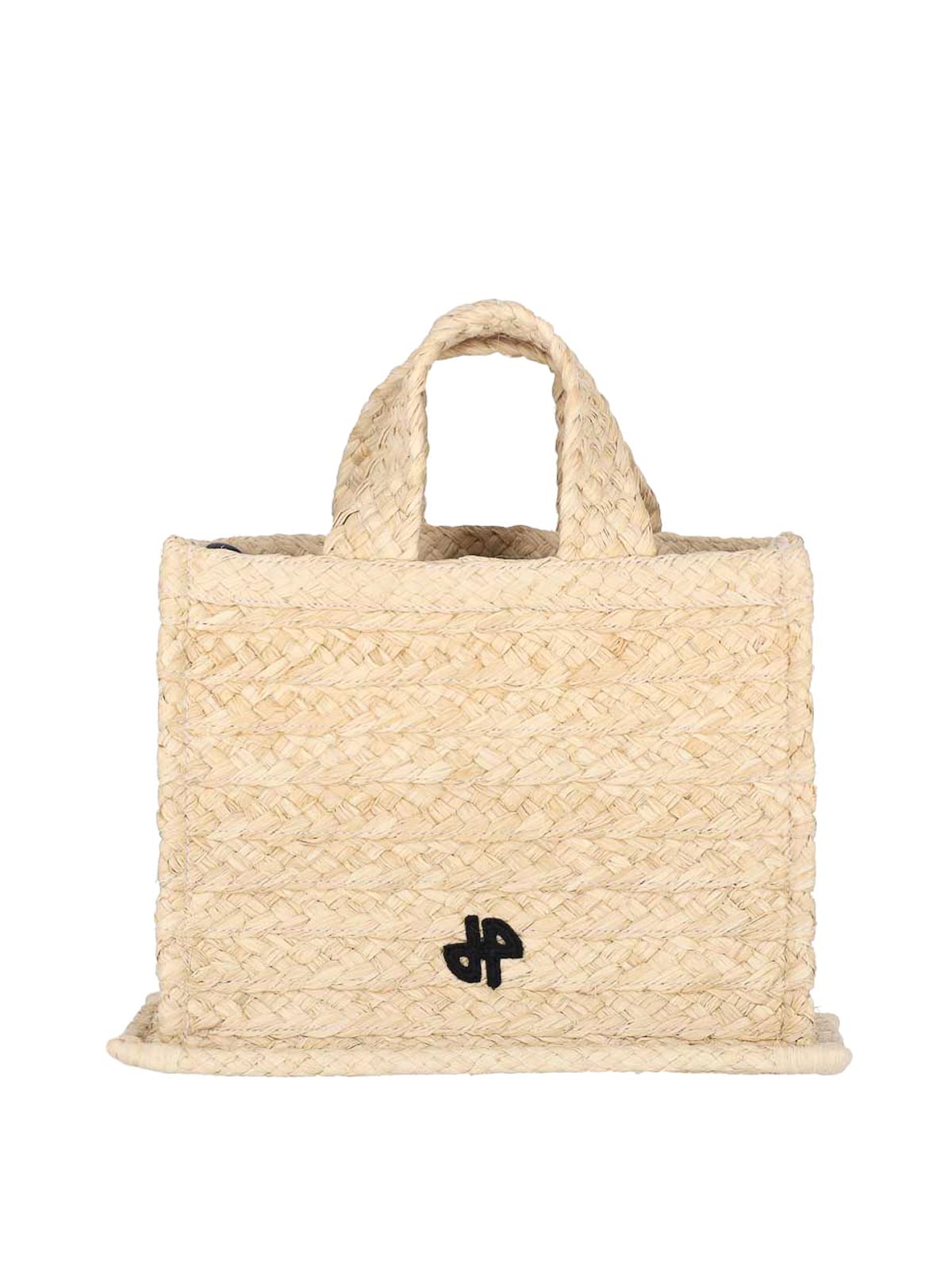 Shop Patou Small Hand Bag In Beige