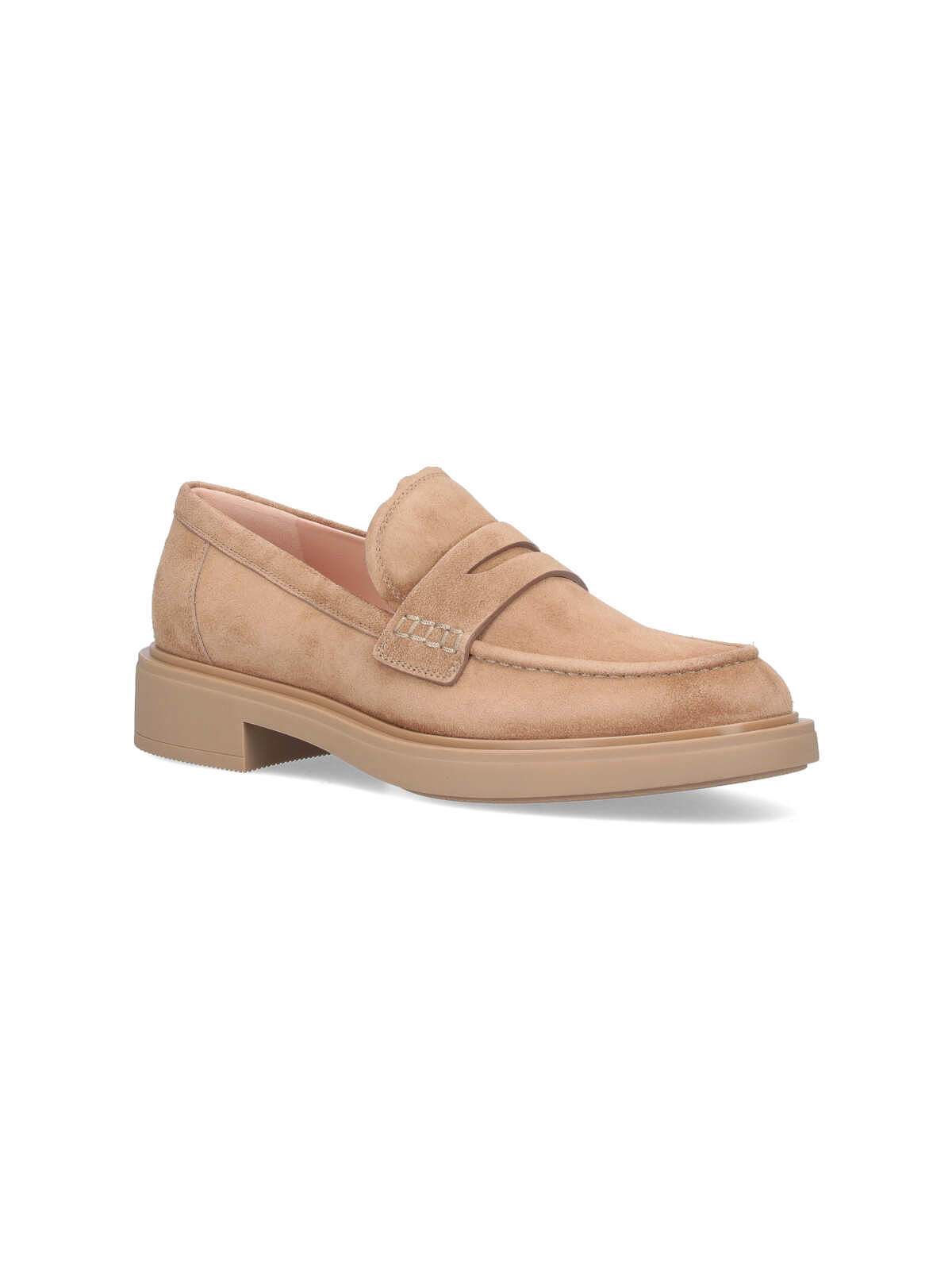 Shop Gianvito Rossi Loafers In Beige