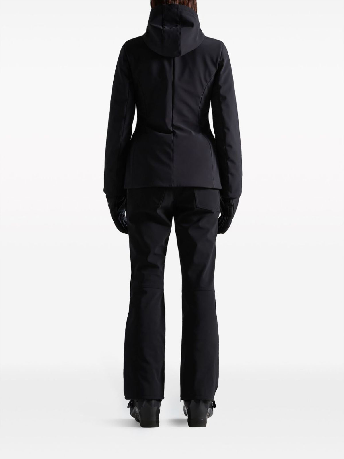 Shop Balenciaga 3b Sports Icon Ski Parka Coat In Negro