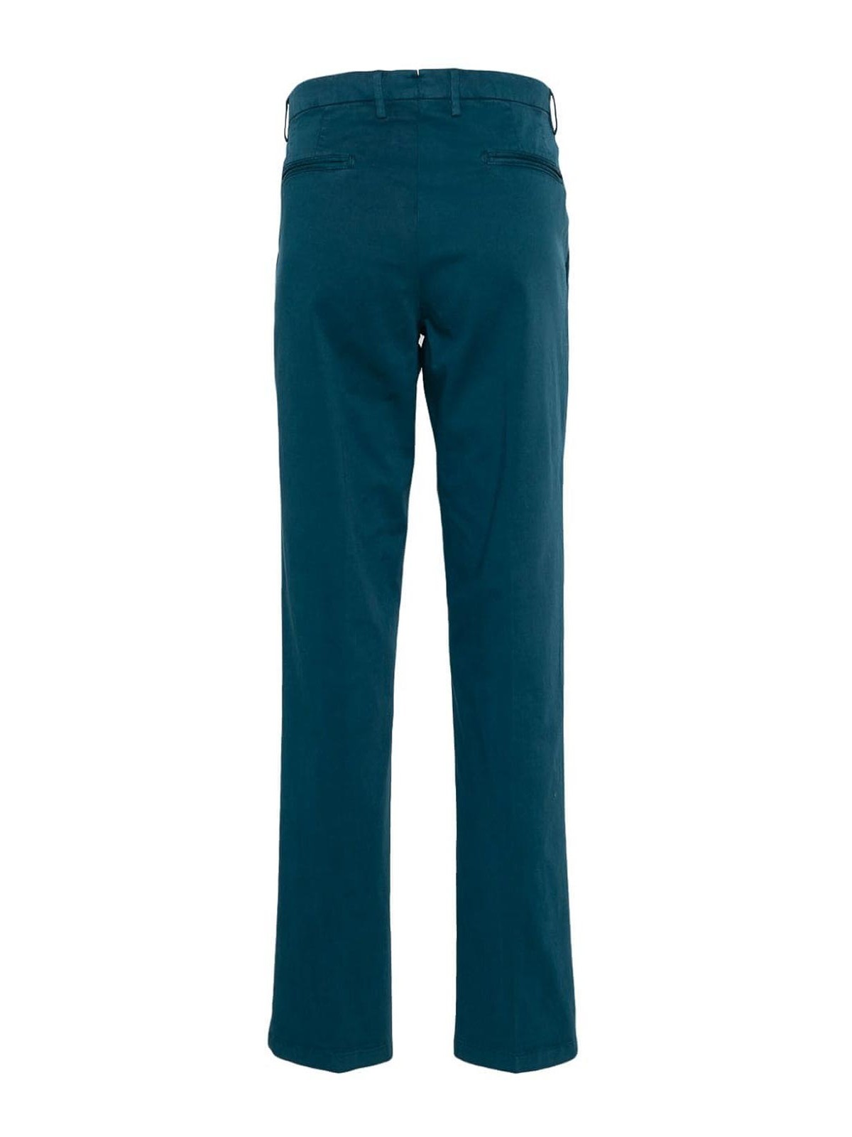 Shop Boglioli Cotton Trousers In Azul