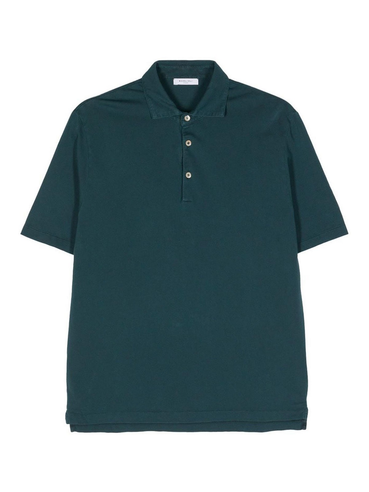 Shop Boglioli Cotton Polo Shirt In Azul