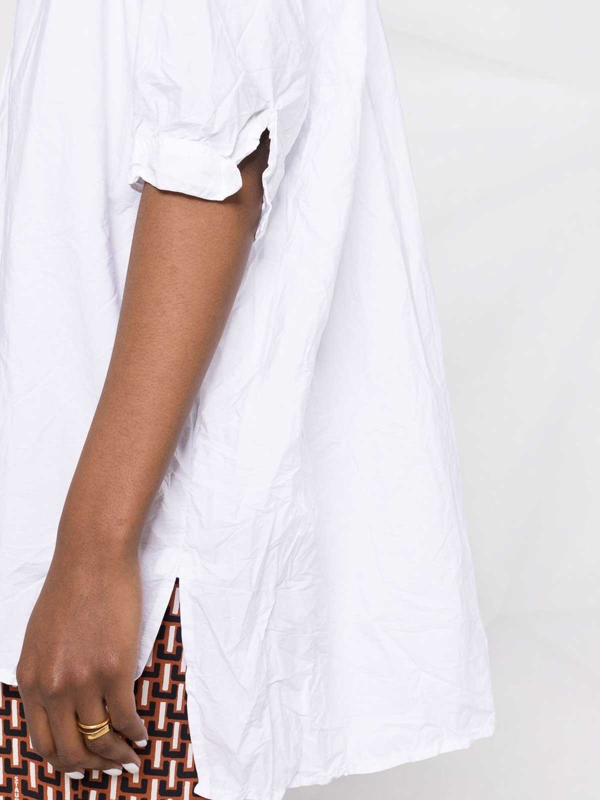 Shop Daniela Gregis Cotton Shirt In Blanco