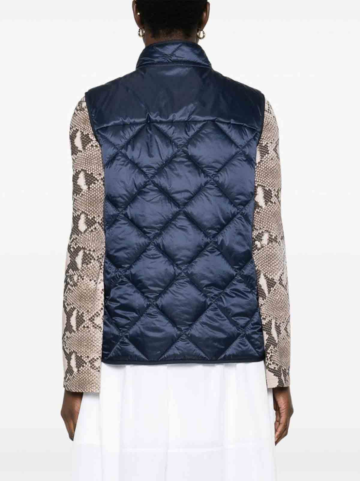 Shop Fay Quilted Down Vest In Azul