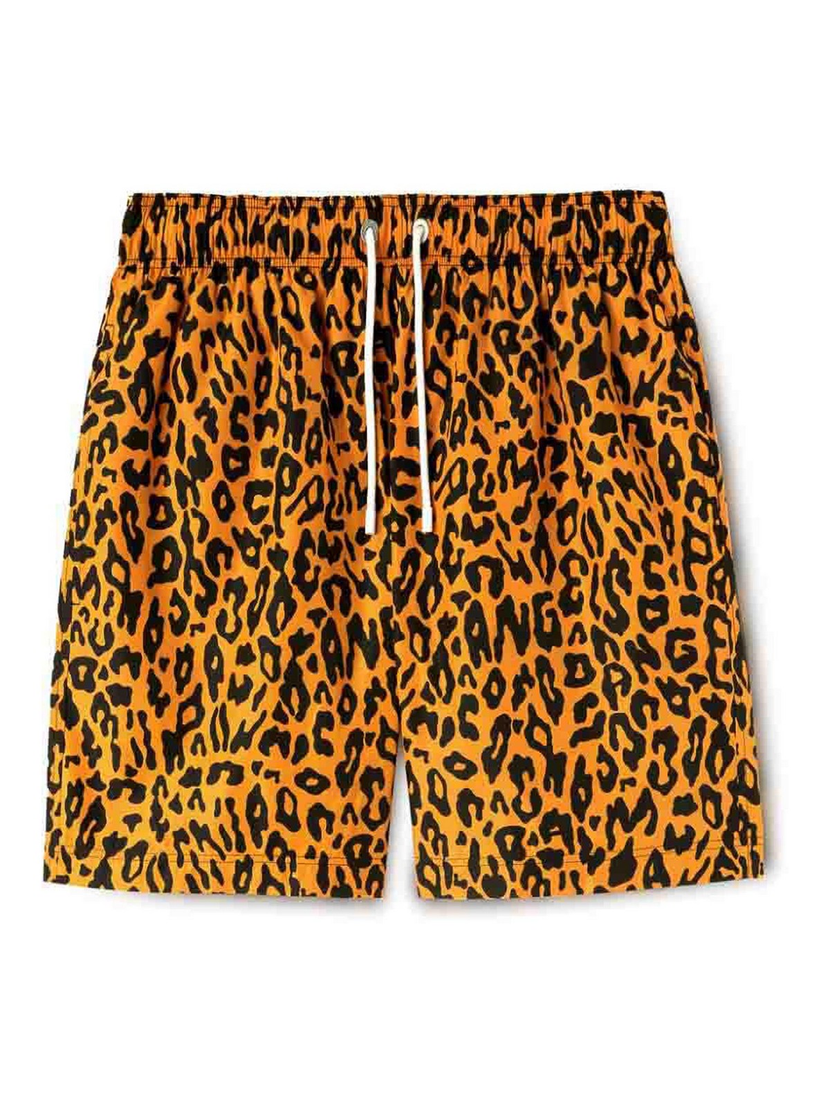 Shop Palm Angels Animalier Print Swim Shorts In Naranja