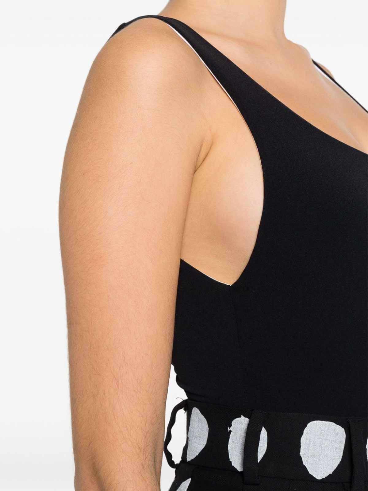 Shop Alice And Olivia Remy Bodysuit In Negro