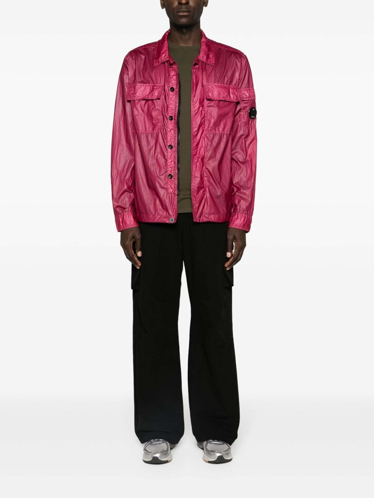 Shop C.p. Company Taylon L Nylon Jacket In Rojo