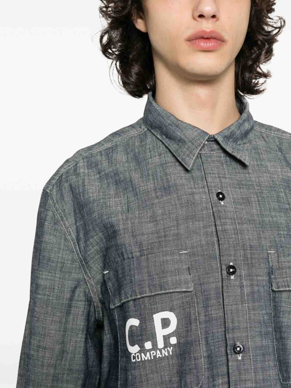 Cp company denim shirt deals