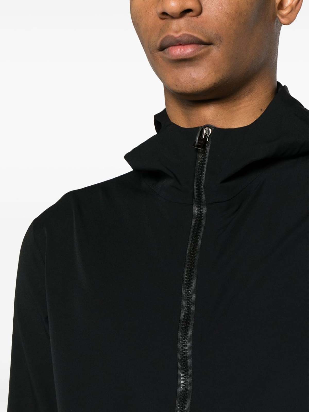 Shop Herno Water Resistant Hooded Jacket In Negro