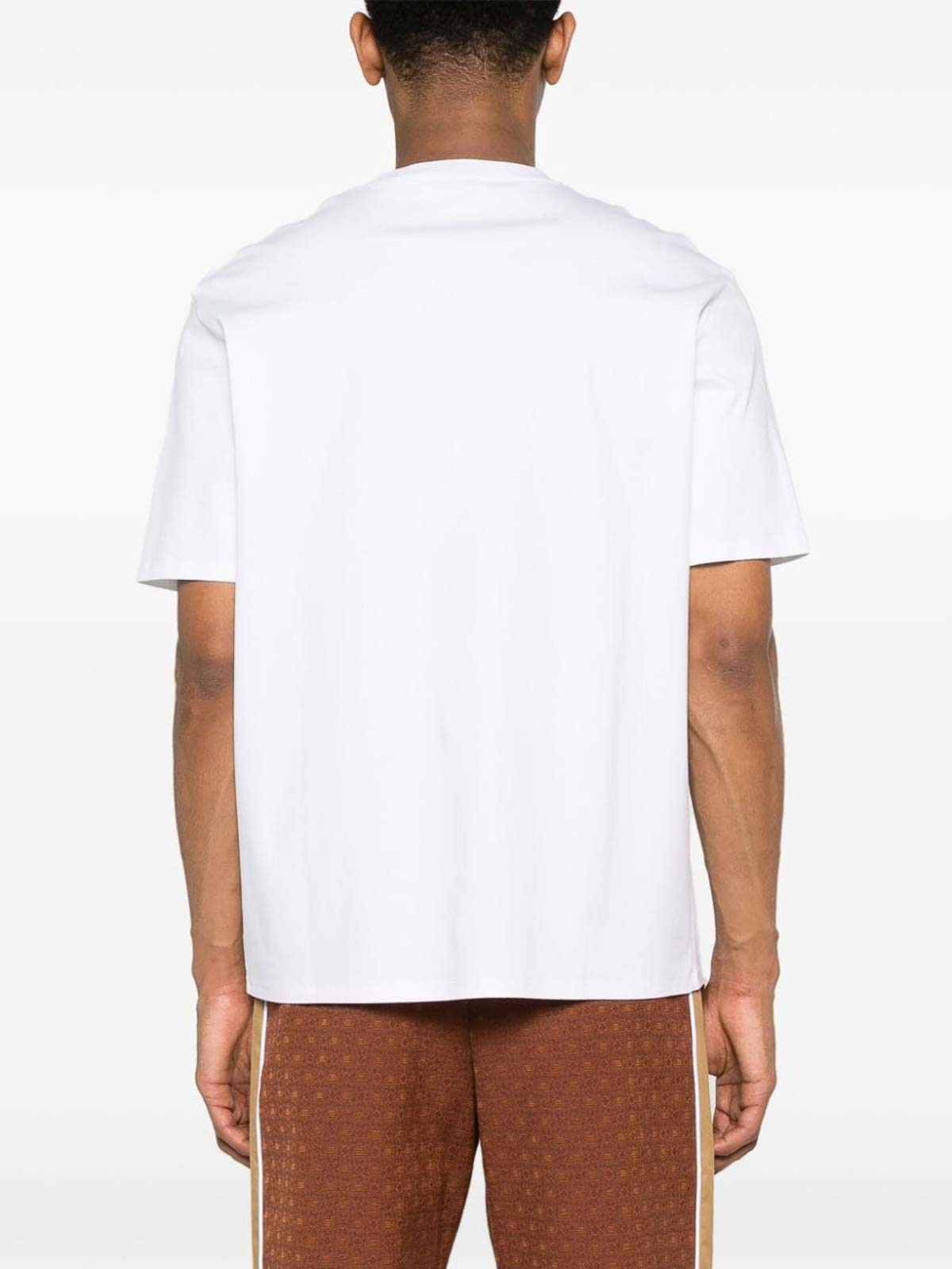 Shop Lanvin Logo Cotton T-shirt In Blanco