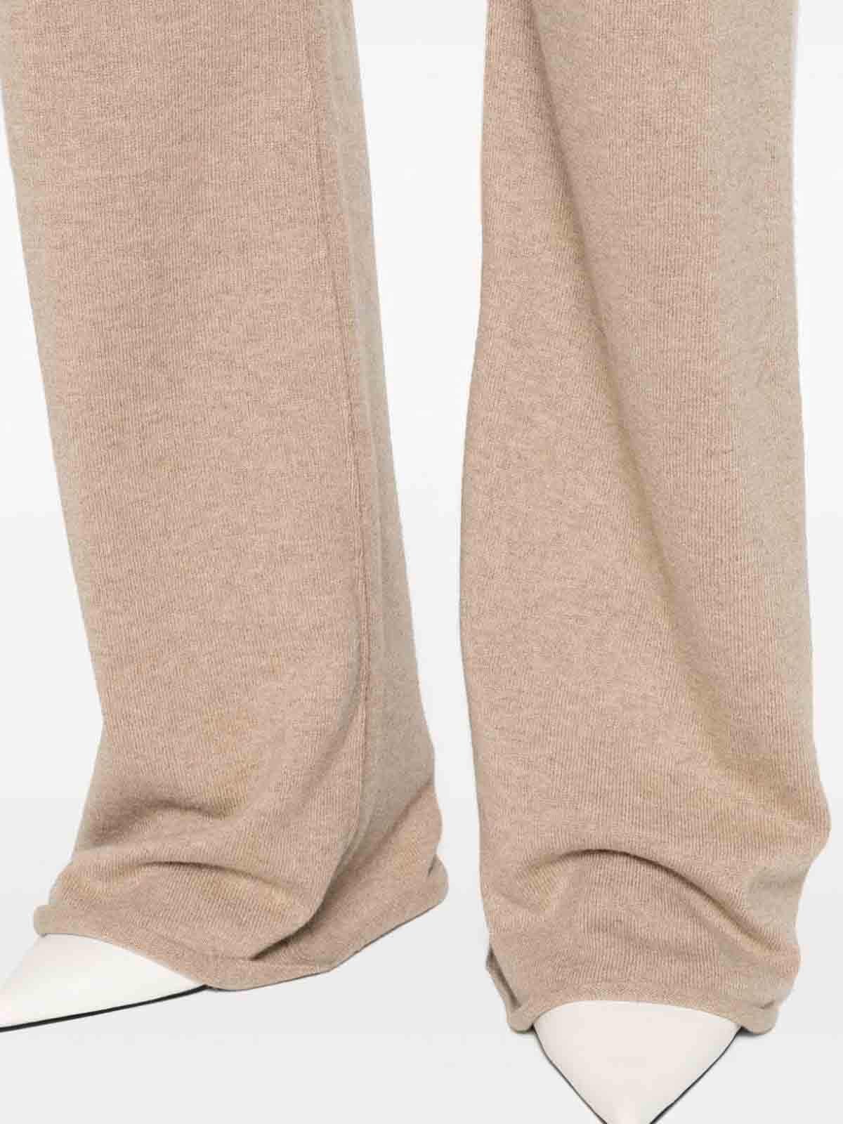 Shop Maison Margiela Cashmere Trousers In Beis