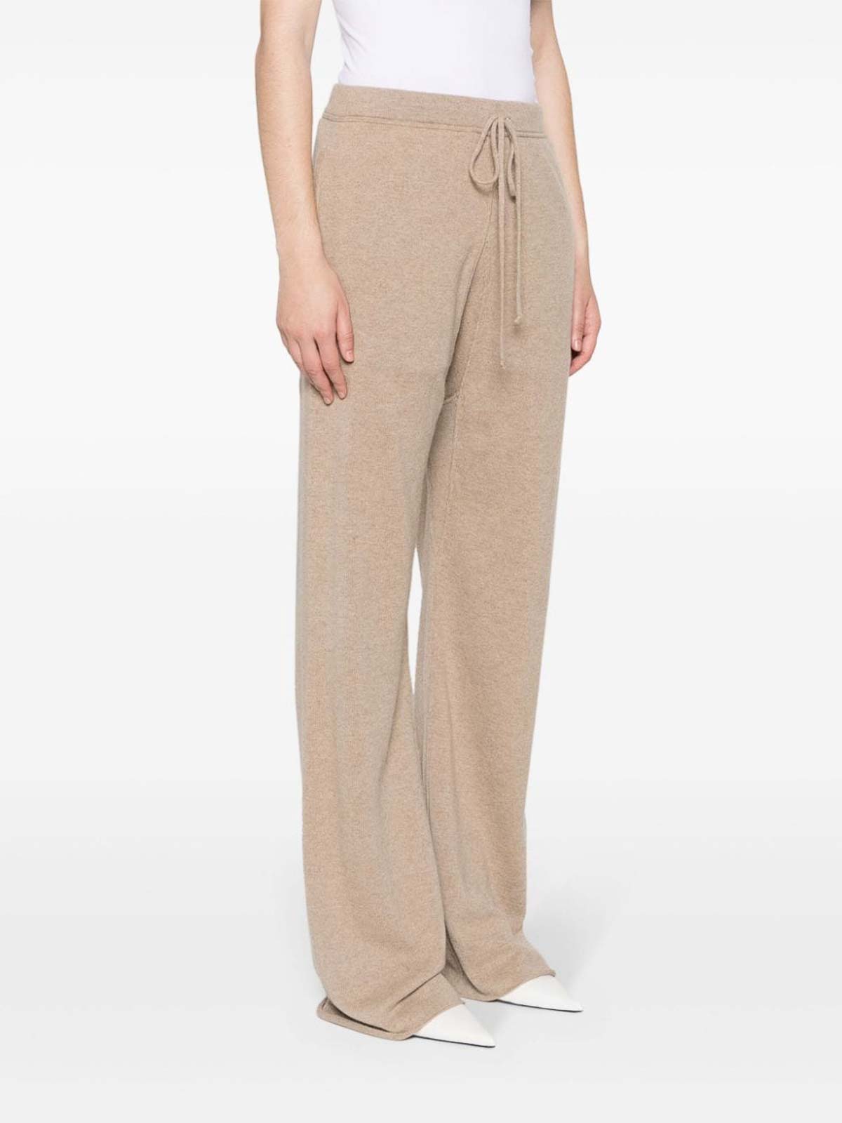 Shop Maison Margiela Cashmere Trousers In Beis