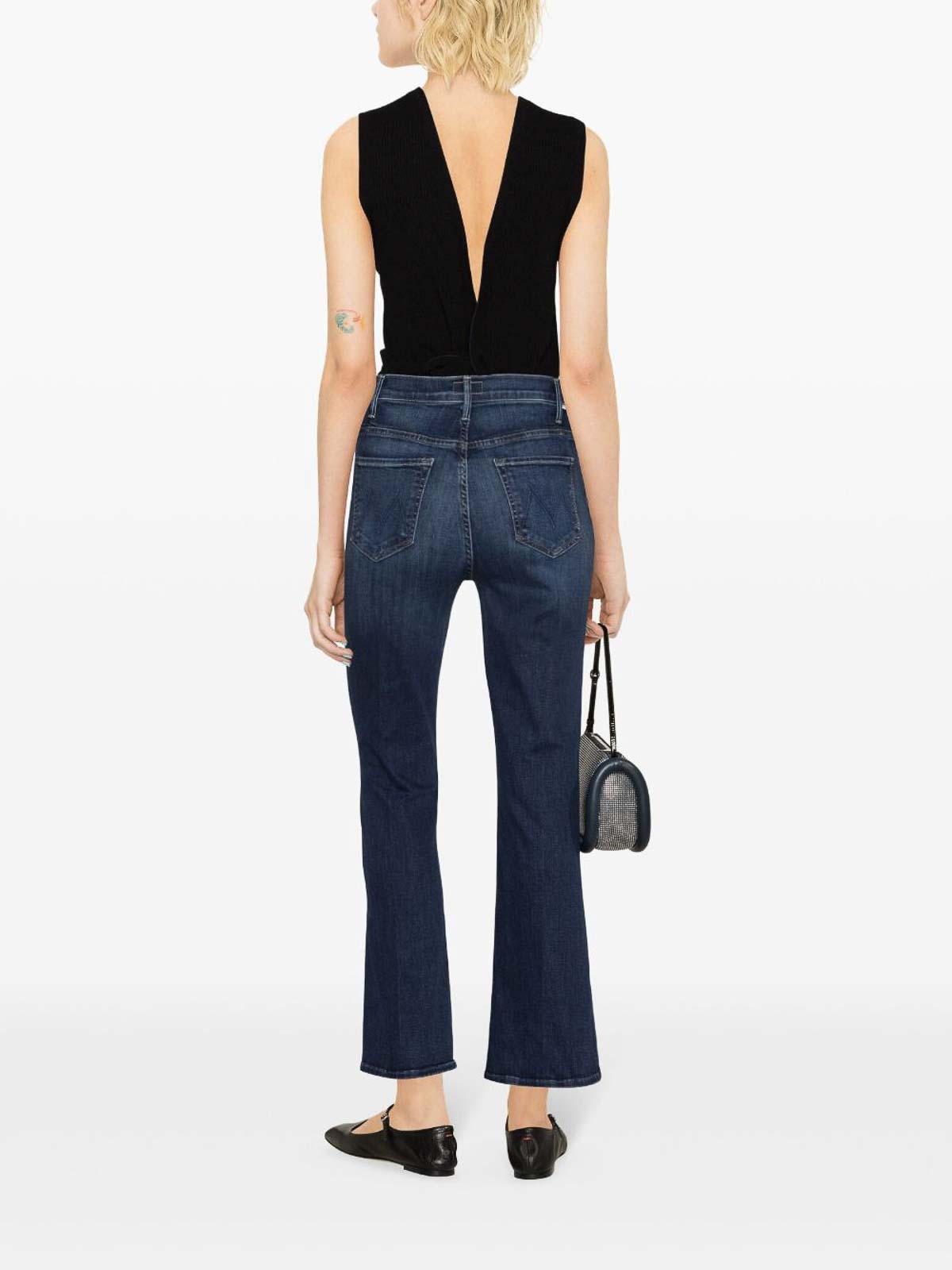 Shop Mother Denim Bootcut Jeans In Lavado Oscuro