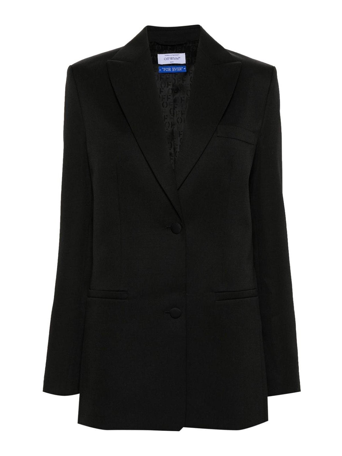 Shop Off-white Wool Jacket In Negro