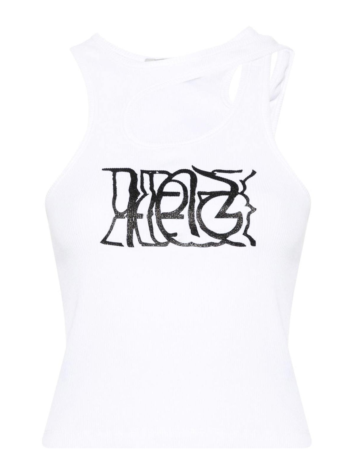 Ottolinger Sleeveless Ribbed Cotton Crop-top In White