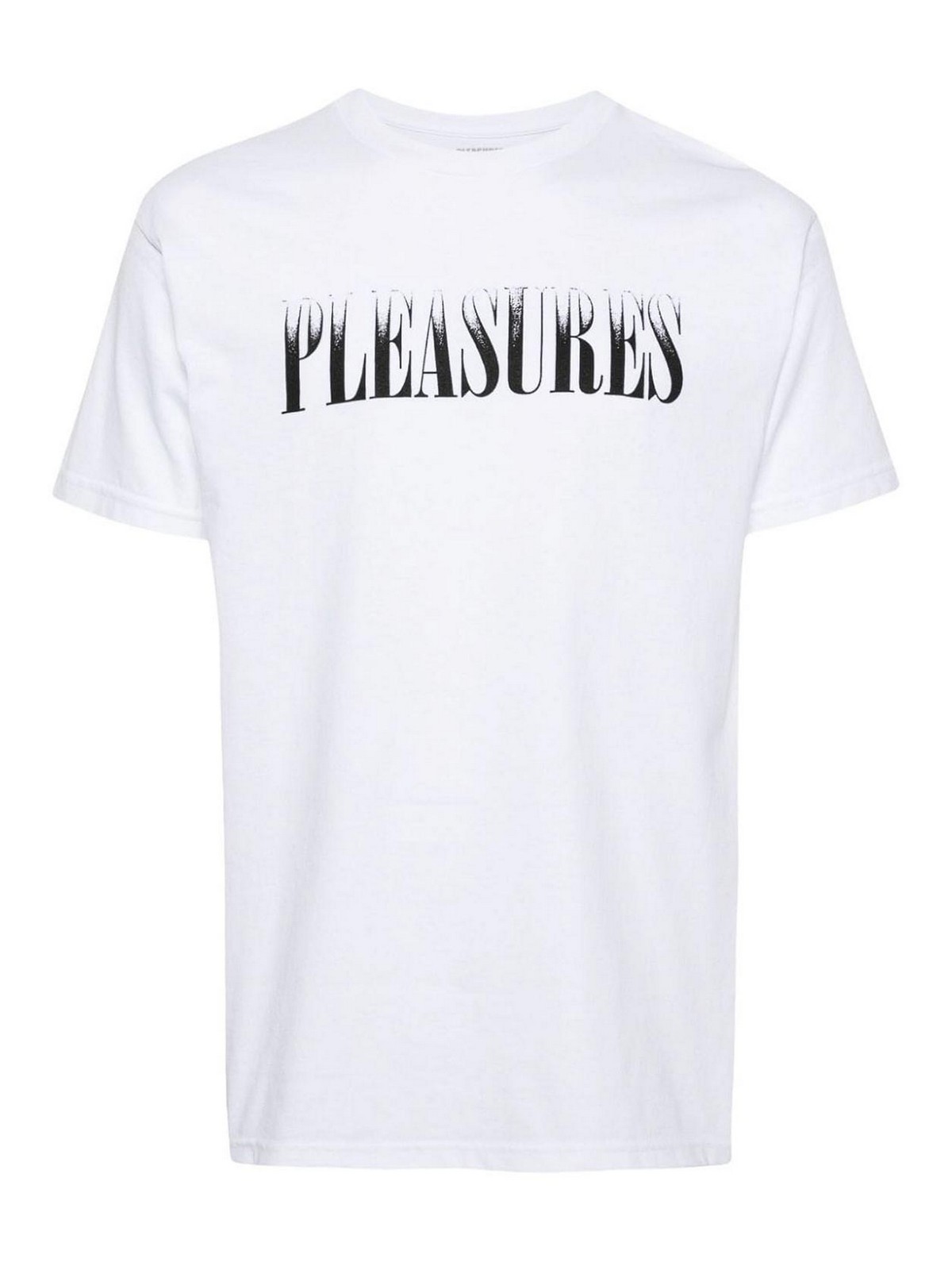 Pleasures Logo Cotton T-shirt In White