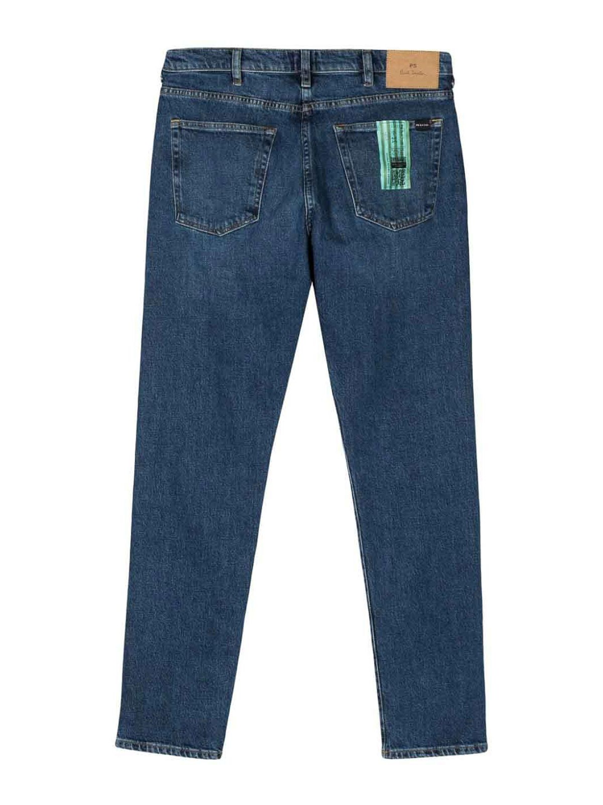 Shop Ps By Paul Smith Tapered Fit Denim Jeans In Blue
