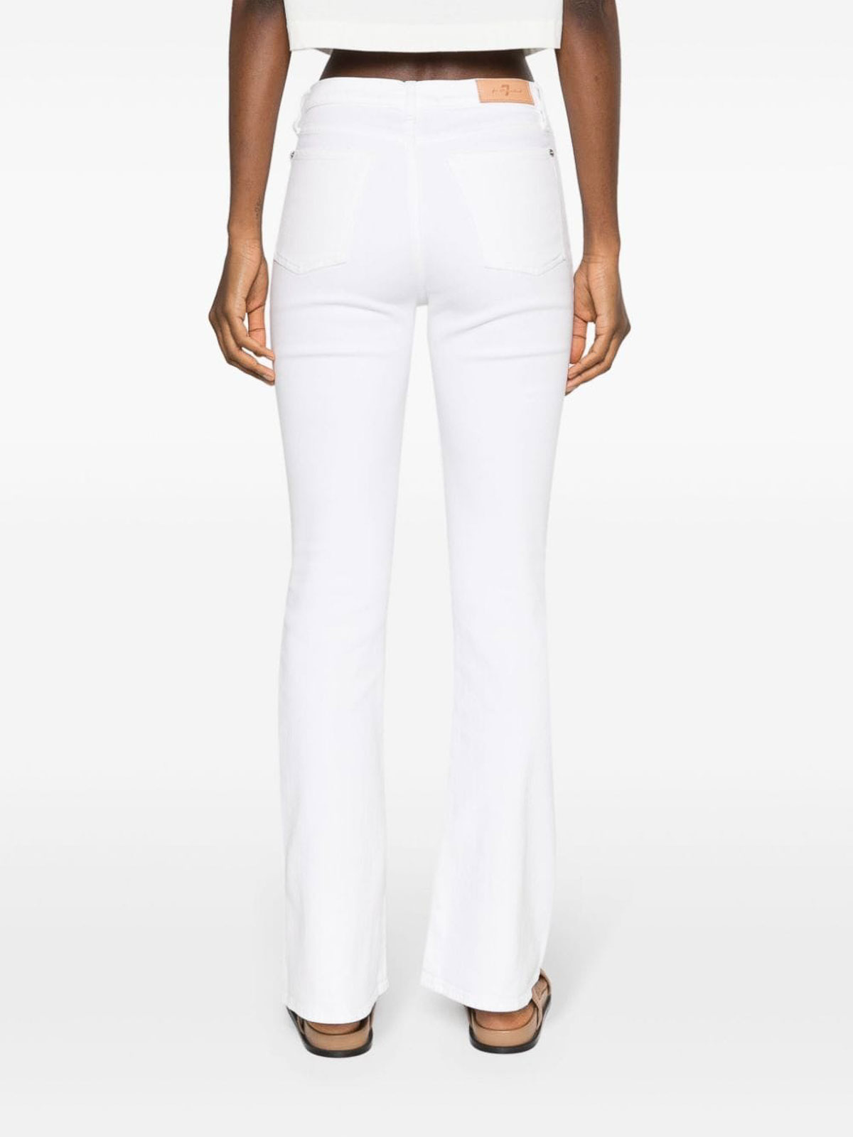 Shop Seven Hw Ali Luxe Denim Jeans In Blanco