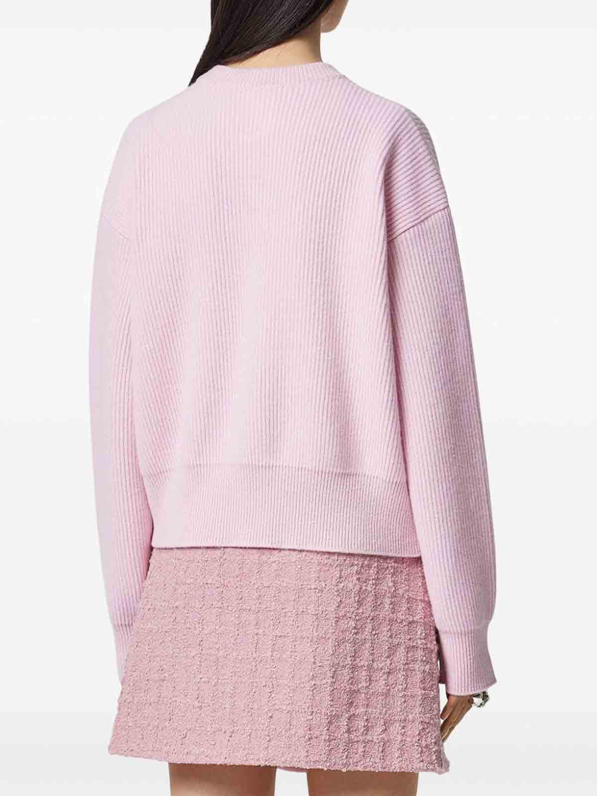 Shop Versace Logo Sweater In Color Carne Y Neutral