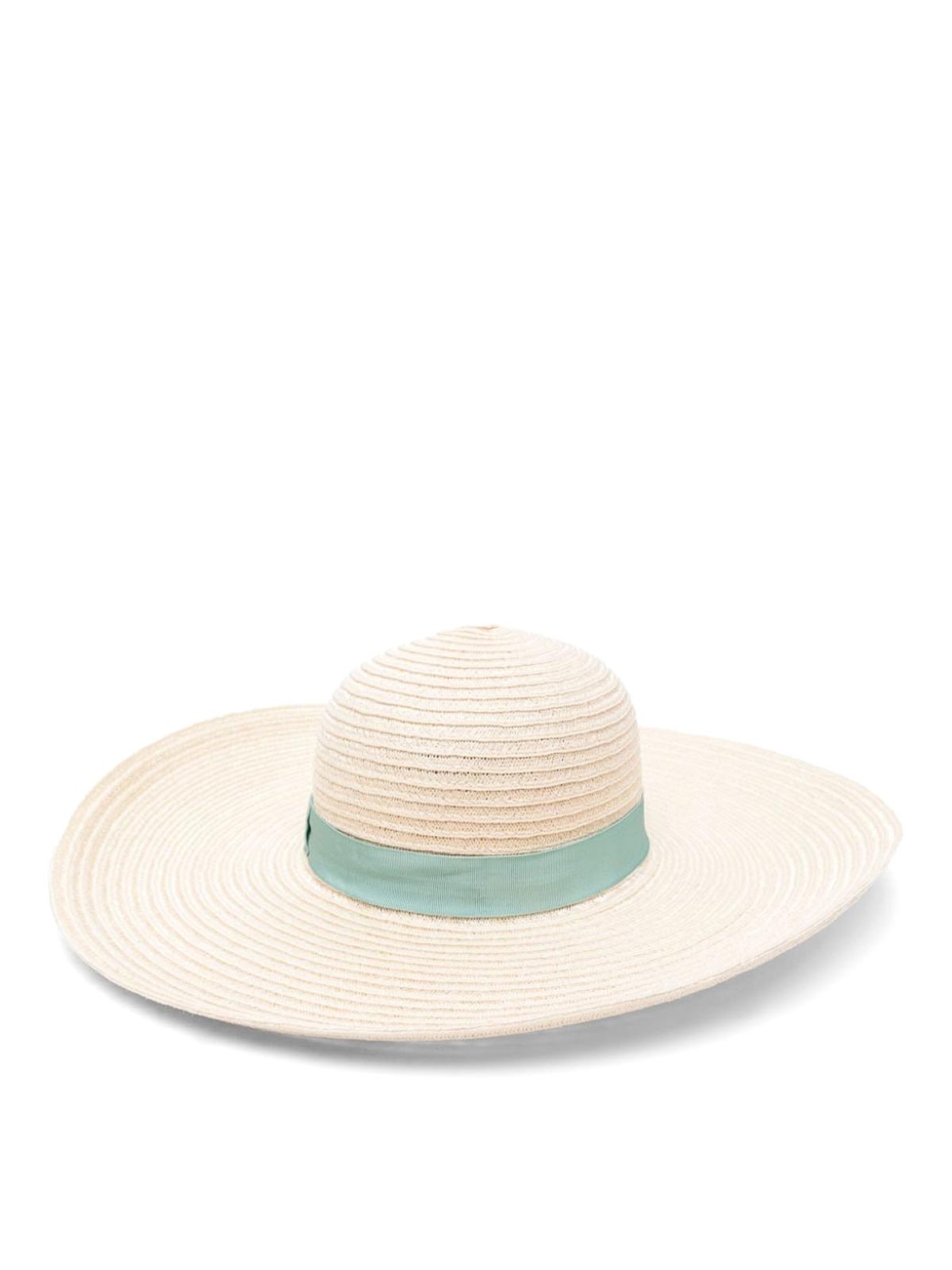 Shop Borsalino Laura Hemp Wide Brim Hat In Verde