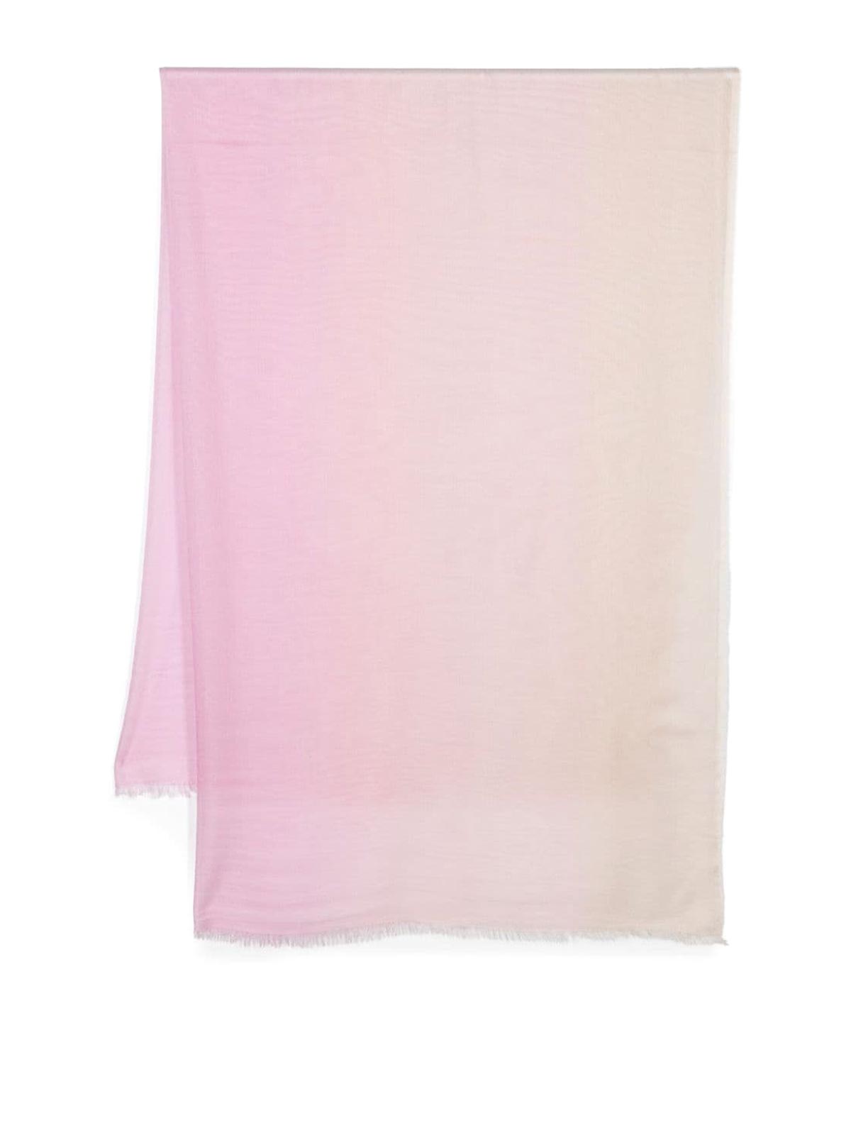 Shop Faliero Sarti Ginevra Modal And Silk Blend Stole In Color Carne Y Neutral