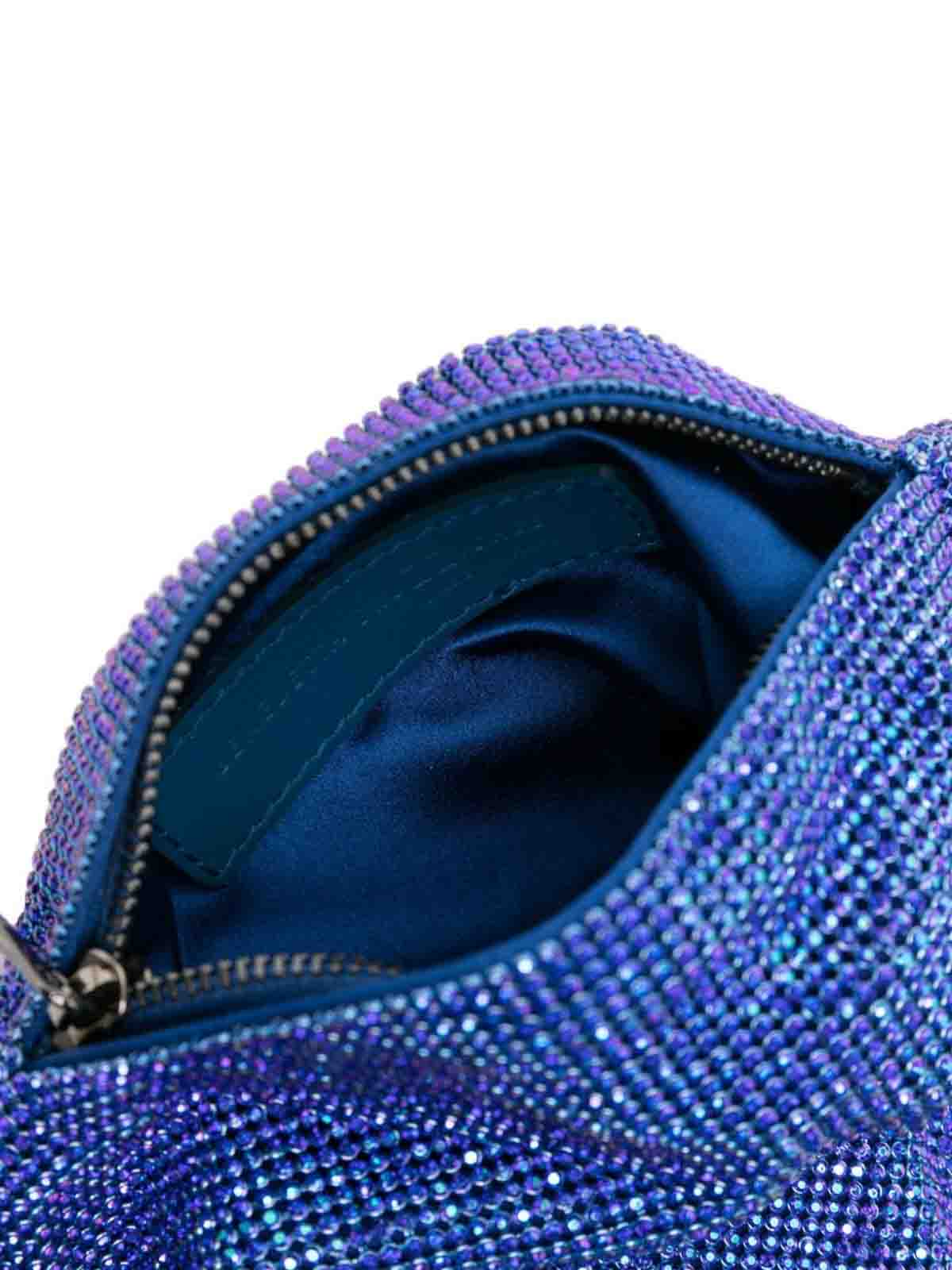 Shop Benedetta Bruzziches Ursolina Crystal-embellished Clutch Bag In Azul