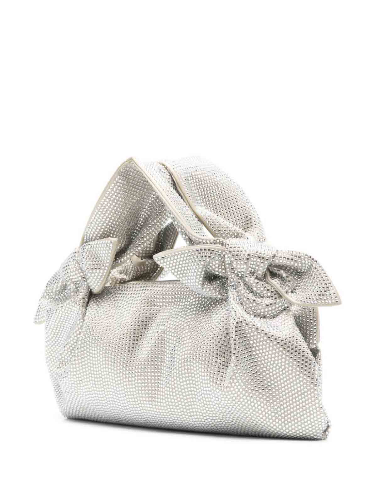 Shop Giuseppe Di Morabito Crystal Embellished Handbag In Beis
