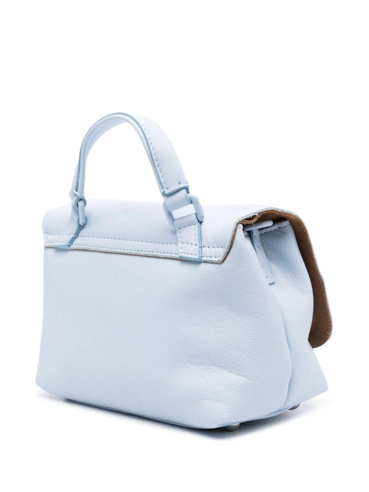 Shop Zanellato Baby Postina Leather Handbag In Azul